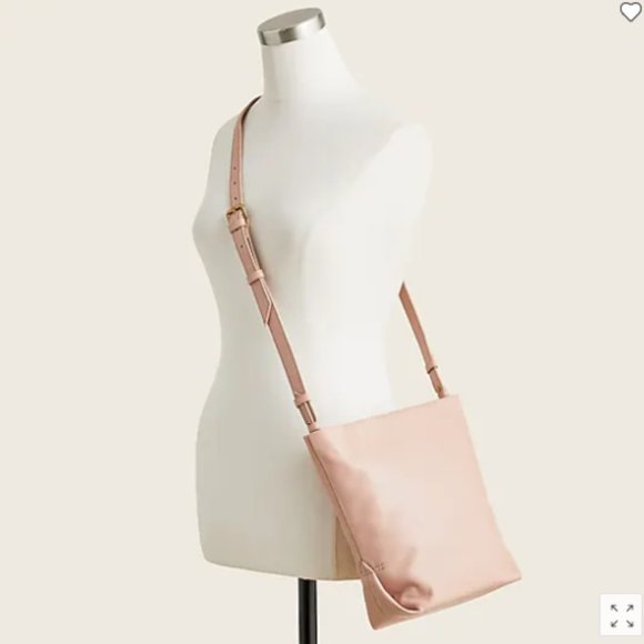 NWT J. Crew Oslo soft leather bucket bag crossbody bag purse RED - Picture 3 of 5